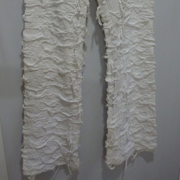 VINTAGE Y2K RIO COLLECTION WHITE WOMENS STACKED STRETCH PANTS LEGGING SIZE XL - Picture 2 of 9